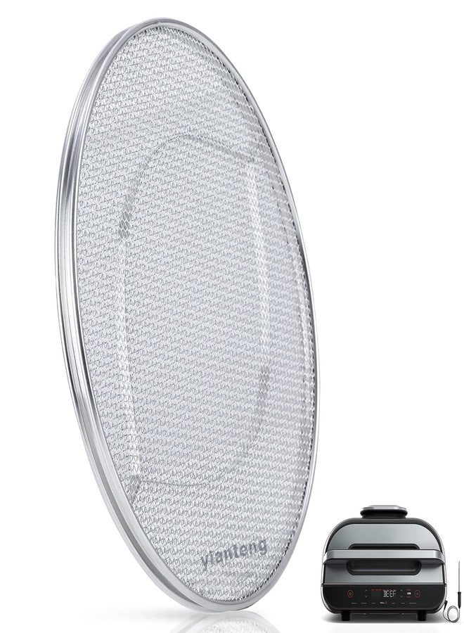 yianteng Stainless Steel Splatter Shield for FG551 Foodi, Accessories for Reusable Foodi Smart XL 6-in-1 Indoor Grill, Foodi Smart XL Accessories, Foodi Grill Air Fryer Accessories, Dishwasher safe - Image 1